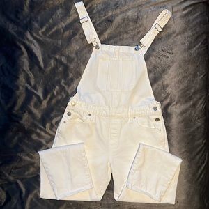Lucky Brand White Boyfriend Overall - small
